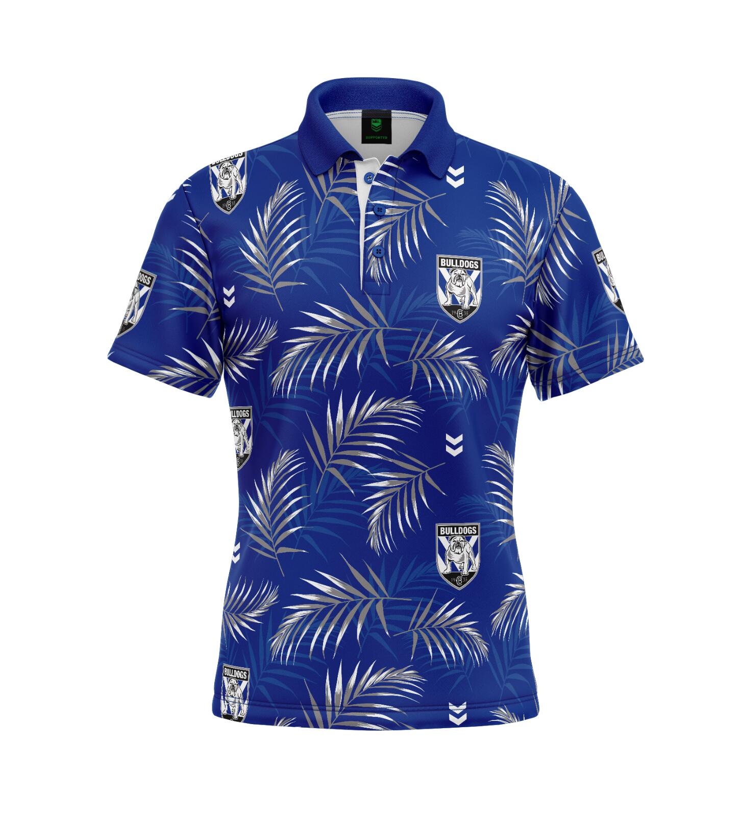 NRL 'Palm Beach' Golf Polo - Canterbury Bulldogs - Adult - Mens - Polo