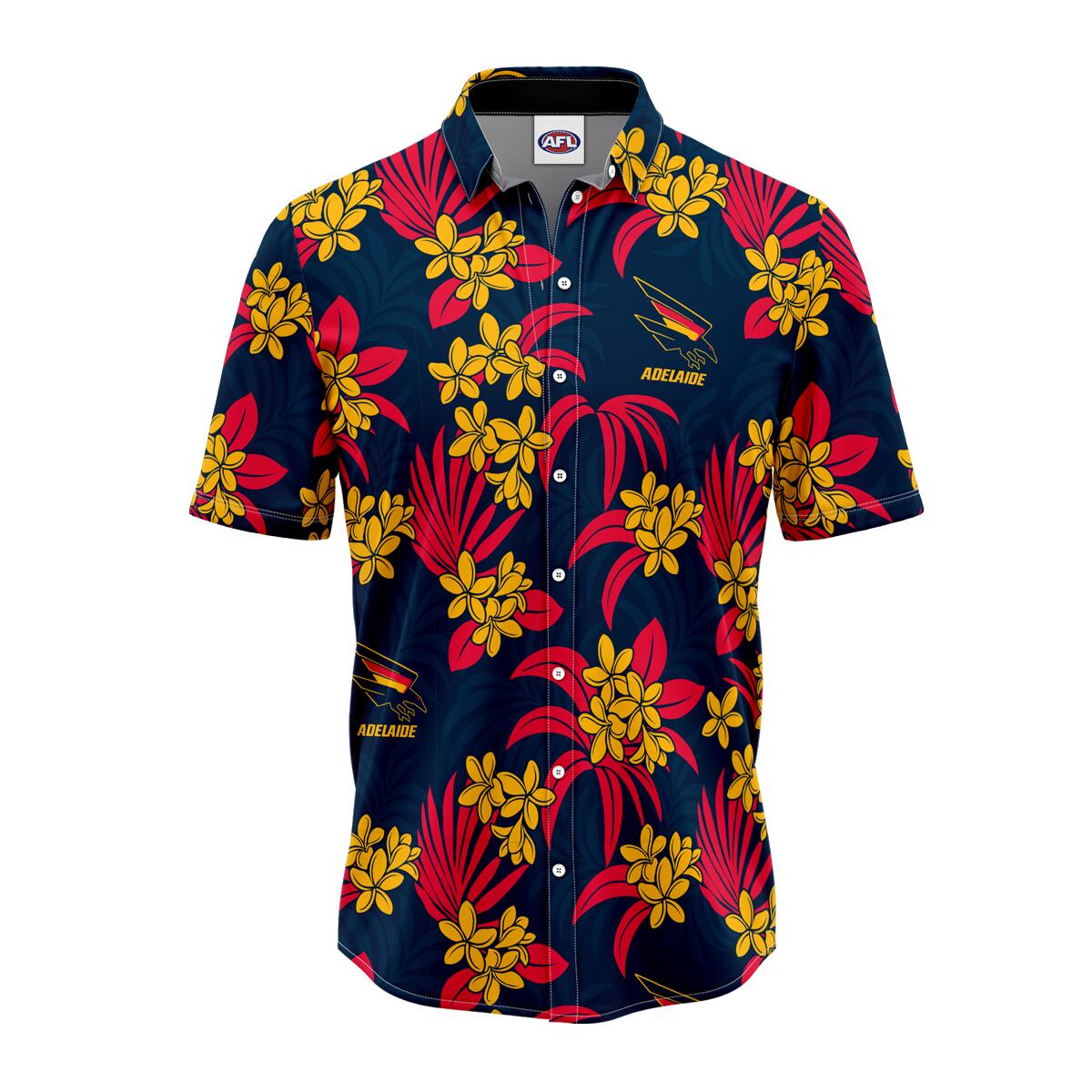 AFL 'Reef' Hawaiian Shirt - Adelaide Crows - Adult - Mens