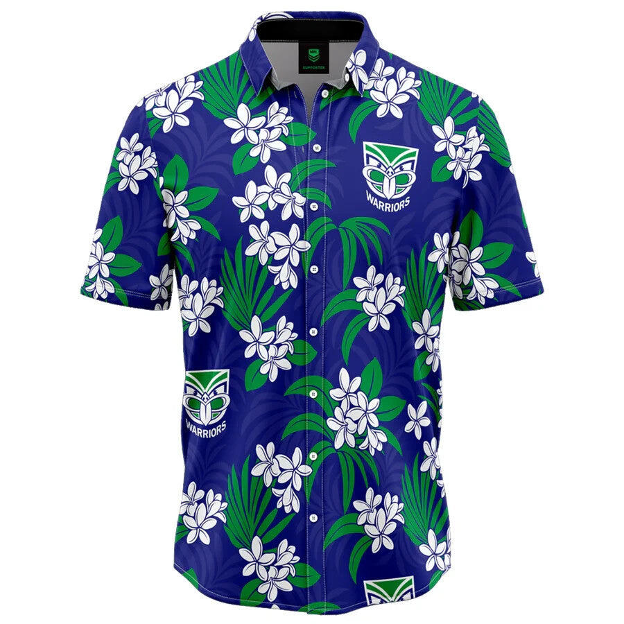 NRL 'Reef' Hawaiian Shirt - New Zealand Warriors - Adult - Mens
