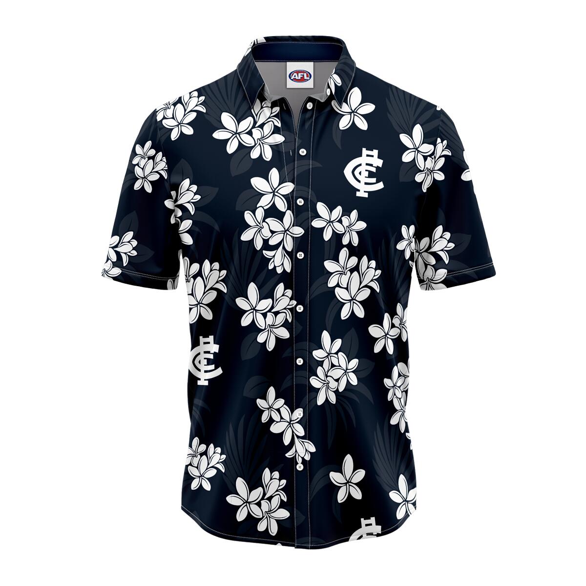 AFL 'Reef' Hawaiian Shirt - Carlton Blues - Adult - Mens