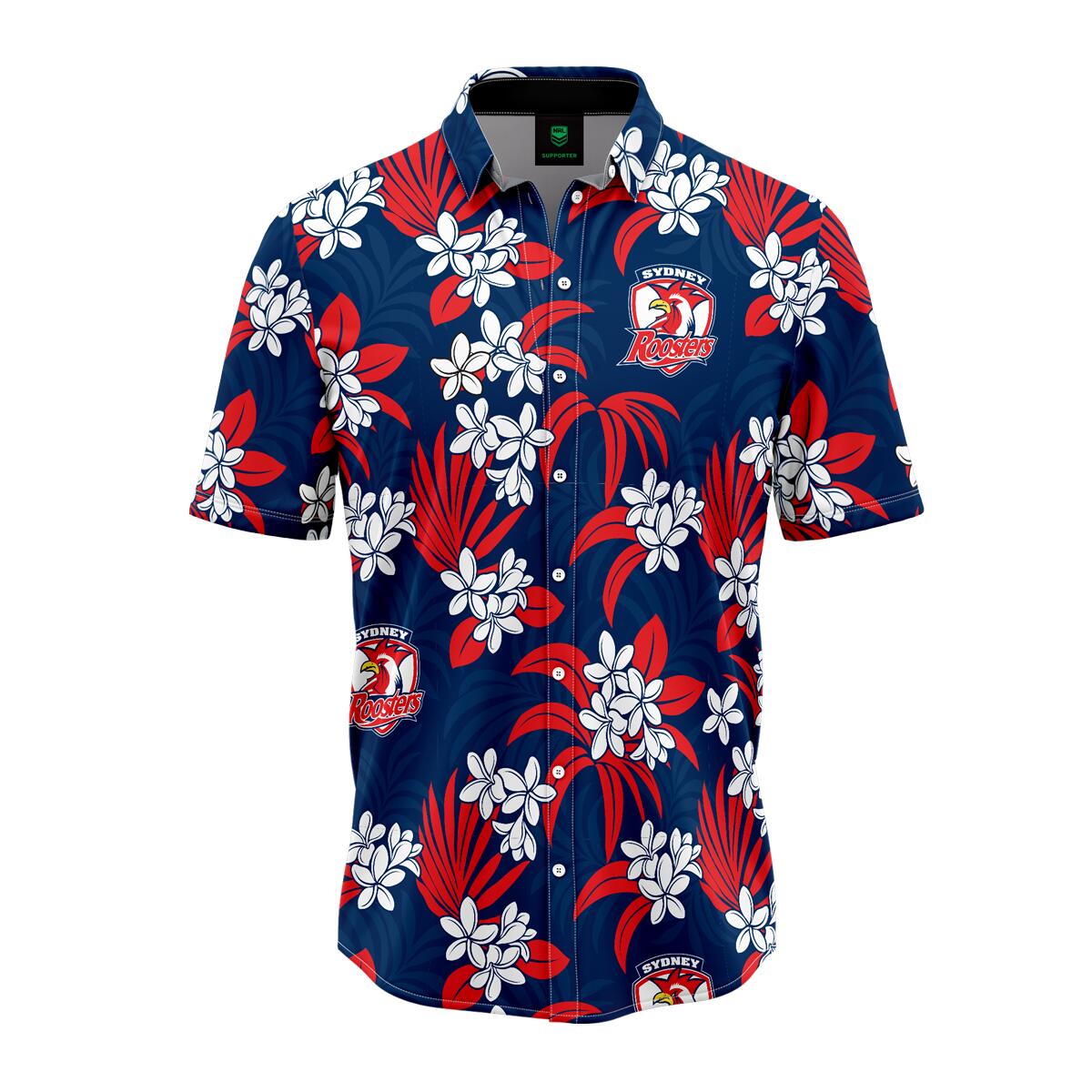 NRL 'Reef' Hawaiian Shirt - Sydney Roosters - Adult - Mens