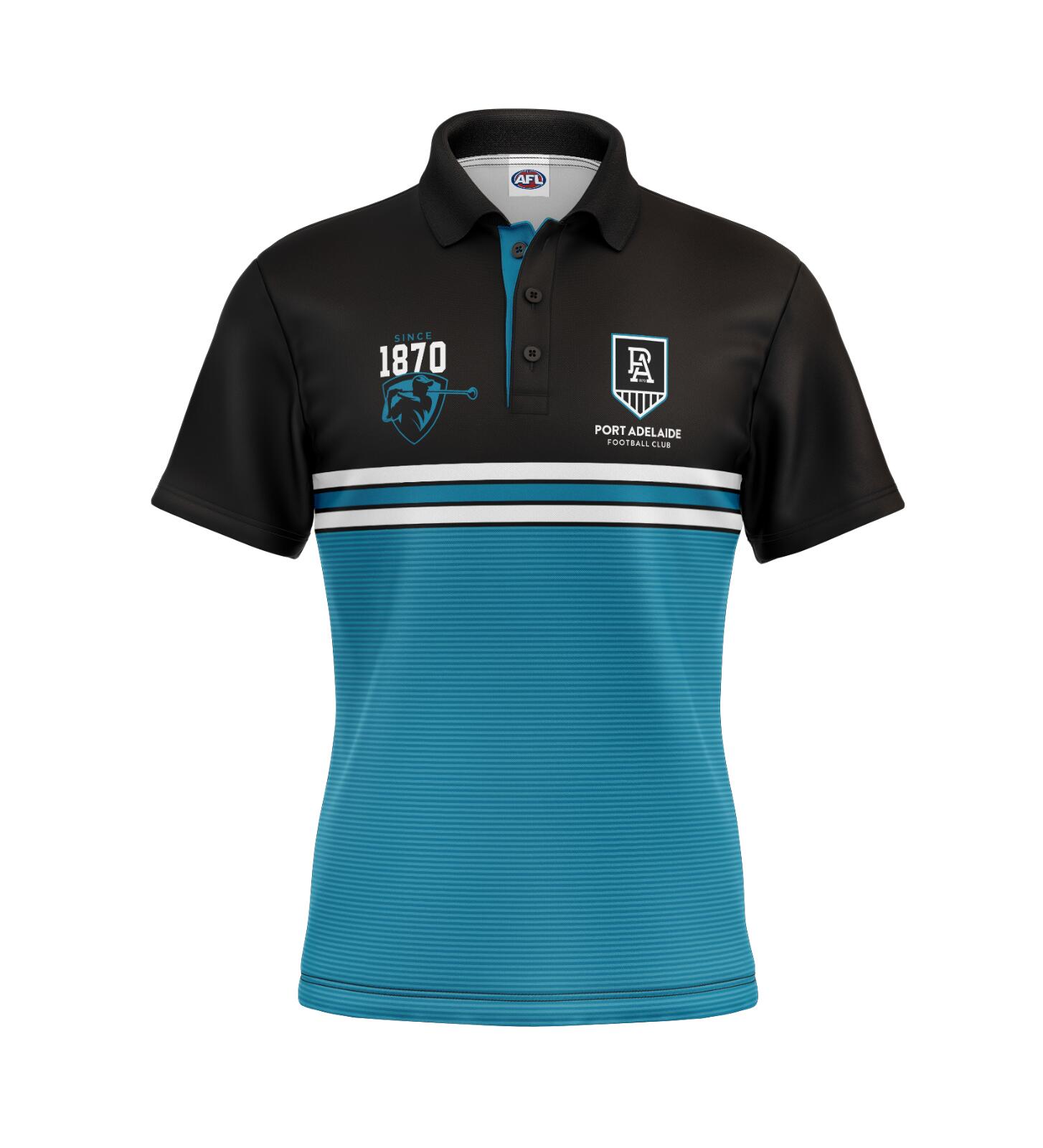 AFL 'Sandman' Golf Polo - Port Adelaide Power - Adult - Mens - Polo