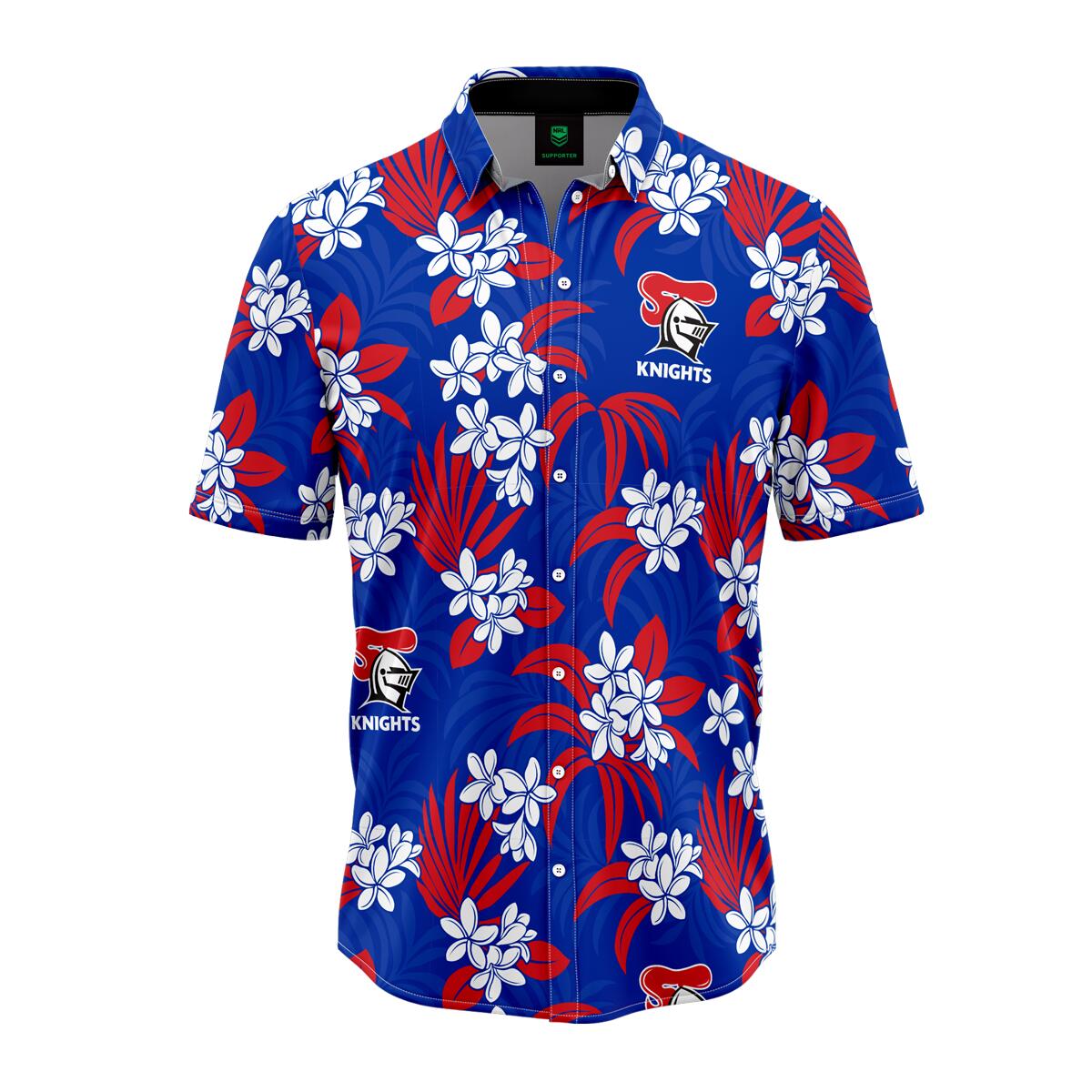 NRL 'Reef' Hawaiian Shirt - Newcastle Knights - Adult - Mens