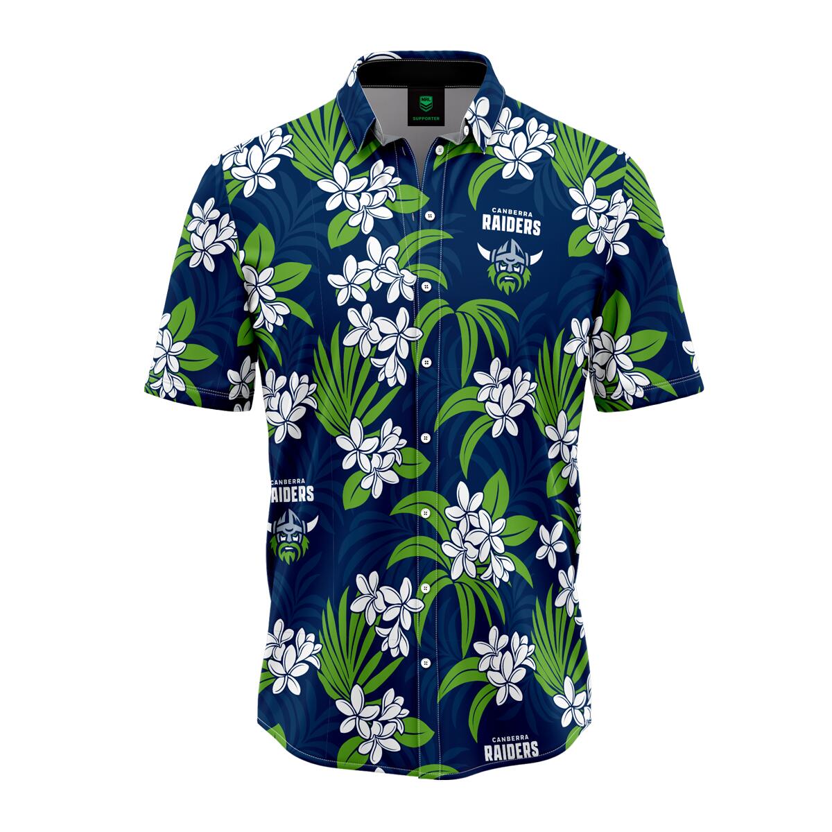 NRL 'Reef' Hawaiian Shirt -Canberra Raiders - Adult - Mens