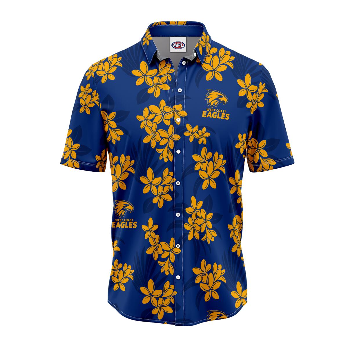 AFL 'Reef' Hawaiian Shirt - West Coast Eagles - Adult - Mens
