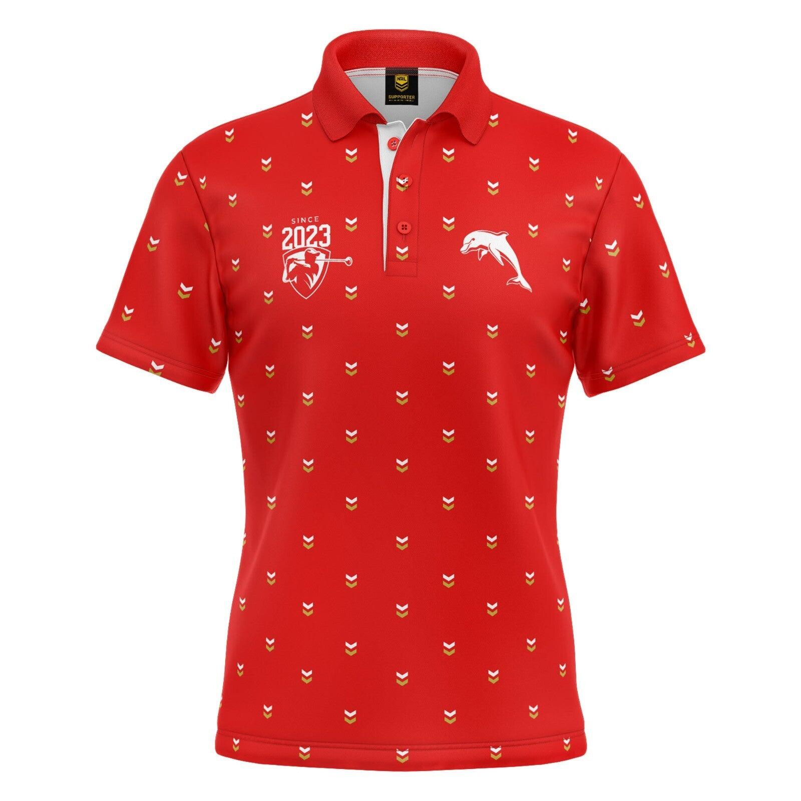 NRL 'Mulligan' Golf Polo - Dolphins - Adult - Mens - Polo