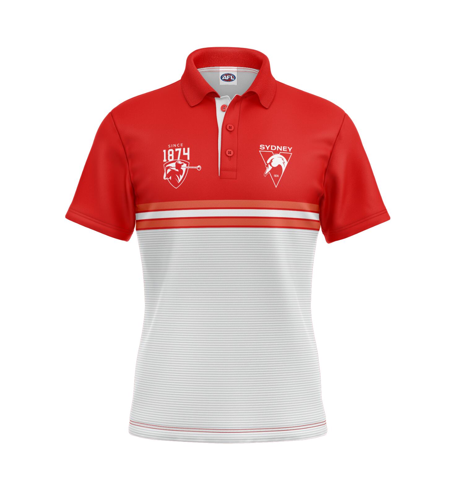AFL 'Sandman' Golf Polo - Sydney Swans - Adult - Mens - Polo
