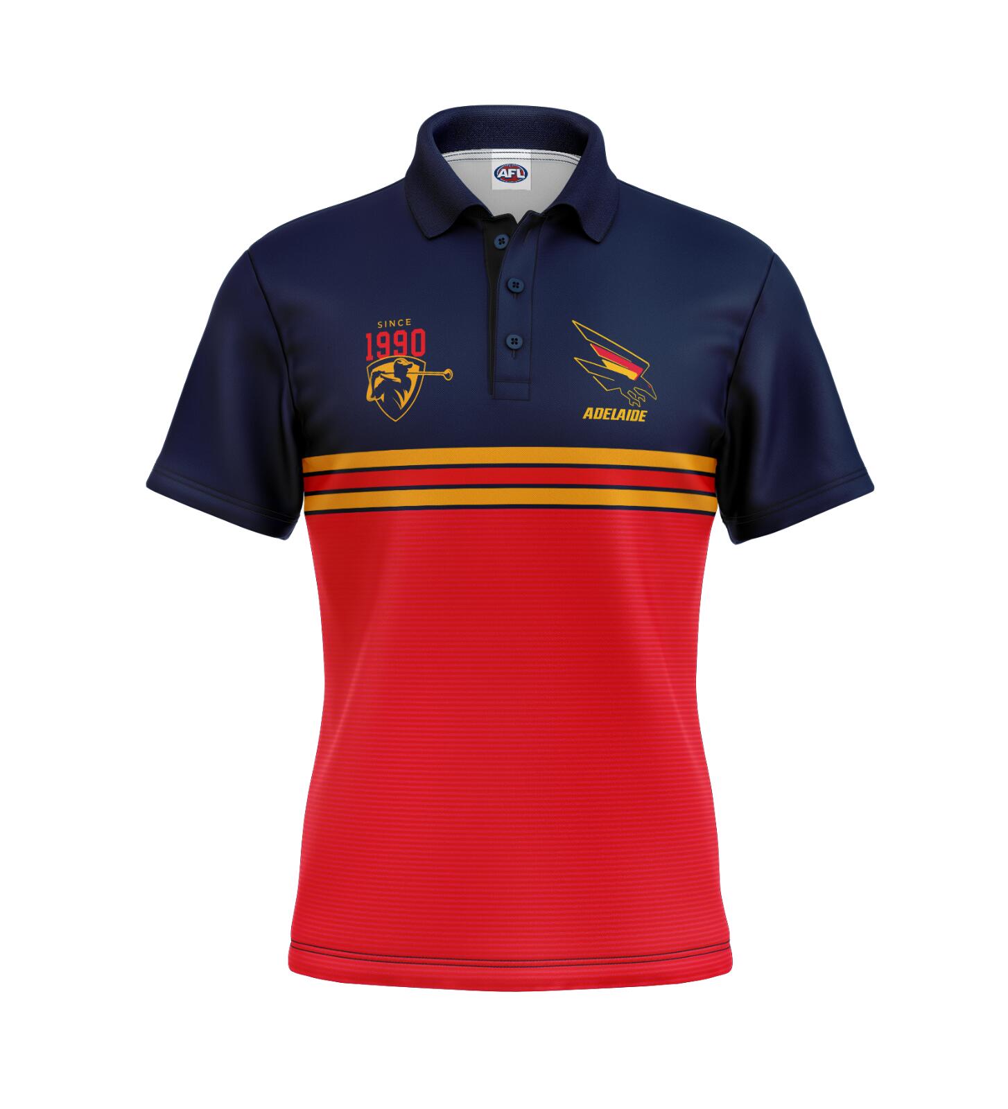 AFL 'Sandman' Golf Polo - Adelaide Crows - Adult - Mens - Polo