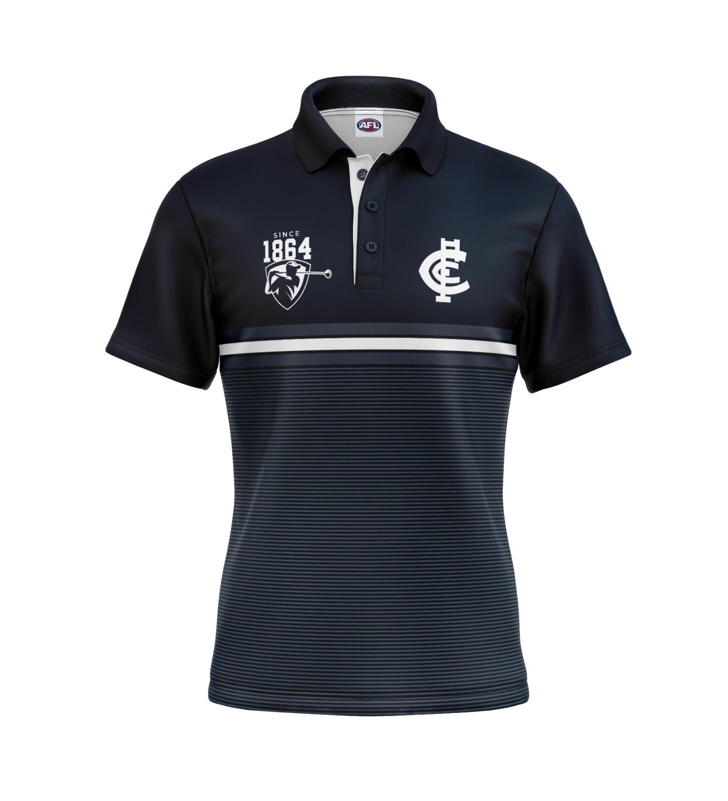 AFL 'Sandman' Golf Polo - Carlton Blues - Adult - Mens - Polo