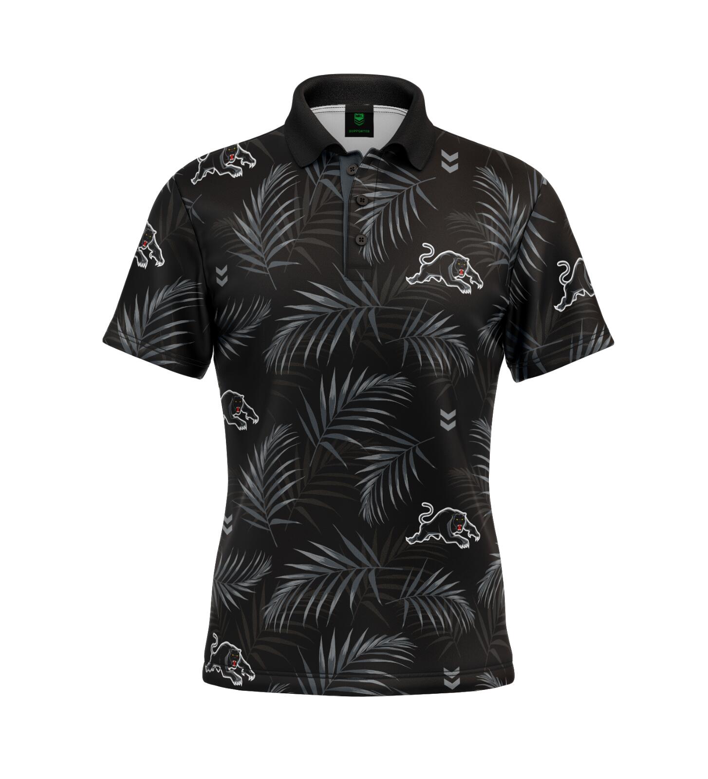 NRL 'Palm Beach' Golf Polo - Penrith Panthers - Adult - Mens - Polo