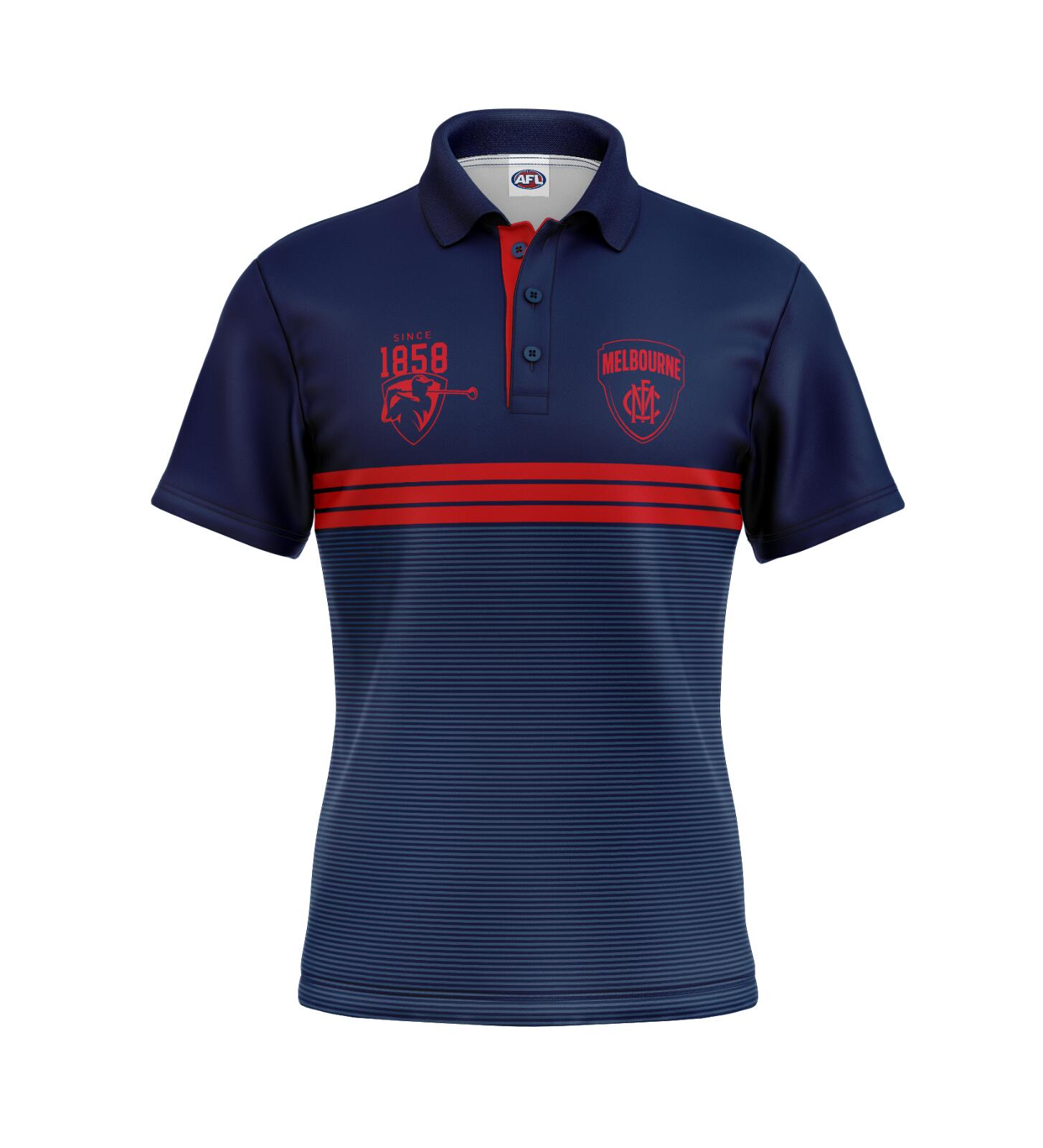 AFL 'Sandman' Golf Polo - Melbourne Demons - Adult - Mens - Polo