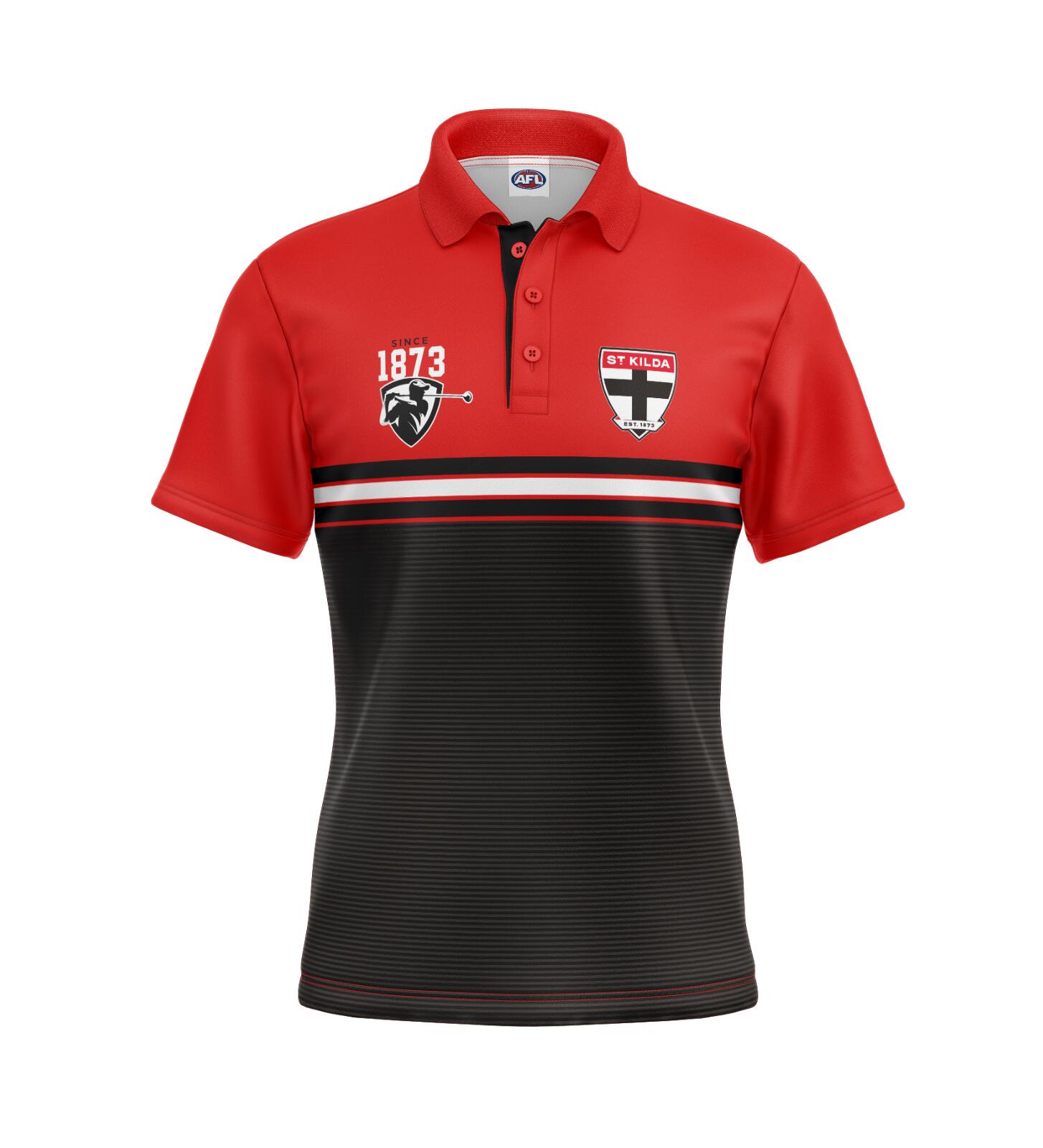 AFL 'Sandman' Golf Polo - St Kilda Saints - Adult - Mens - Polo