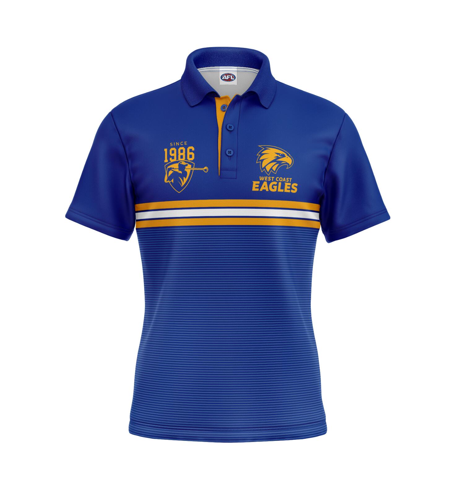 AFL 'Sandman' Golf Polo - West Coast Eagles - Adult - Mens - Polo