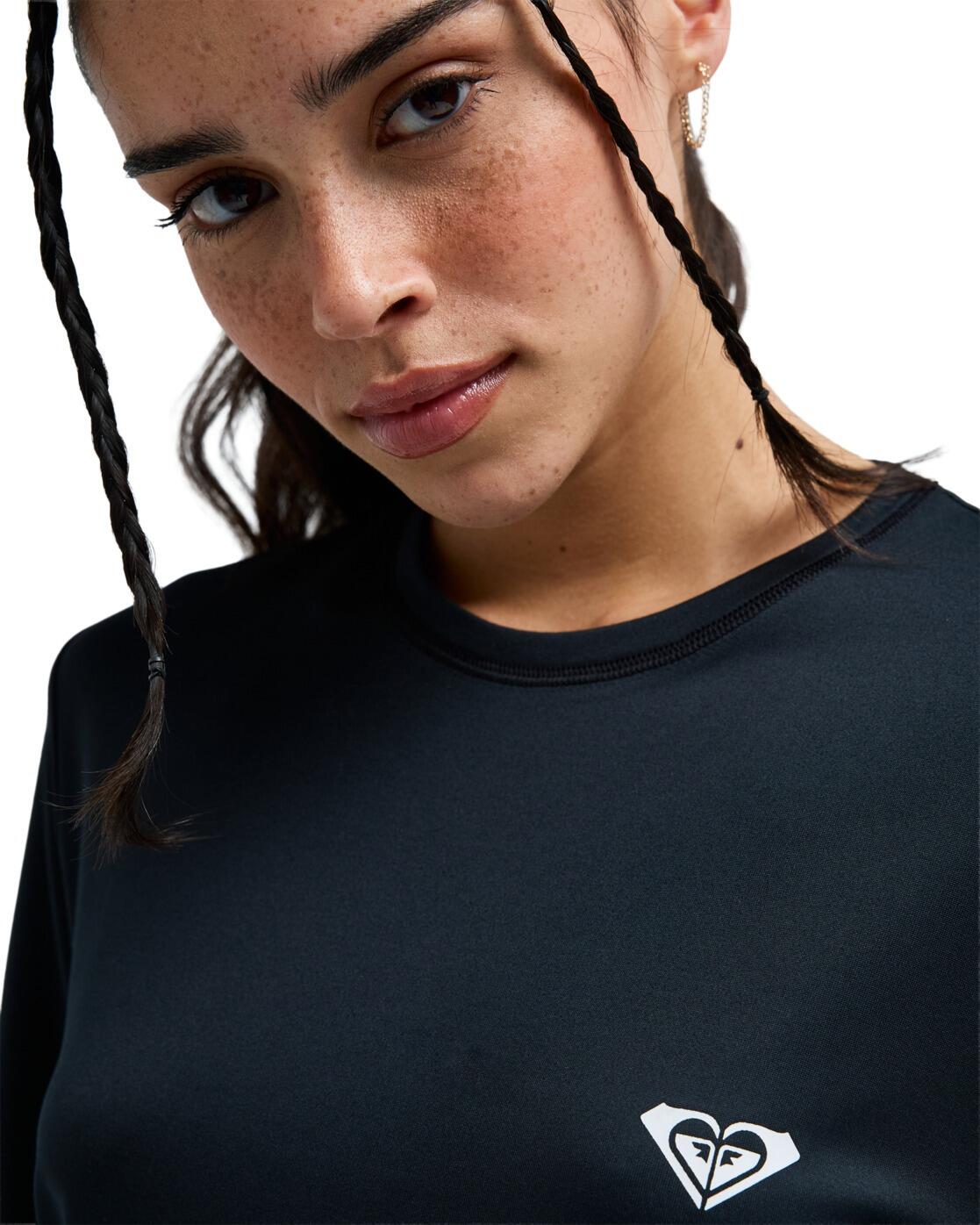 Licra de manga corta HAPPY WAVES Negro Mujer 4/4