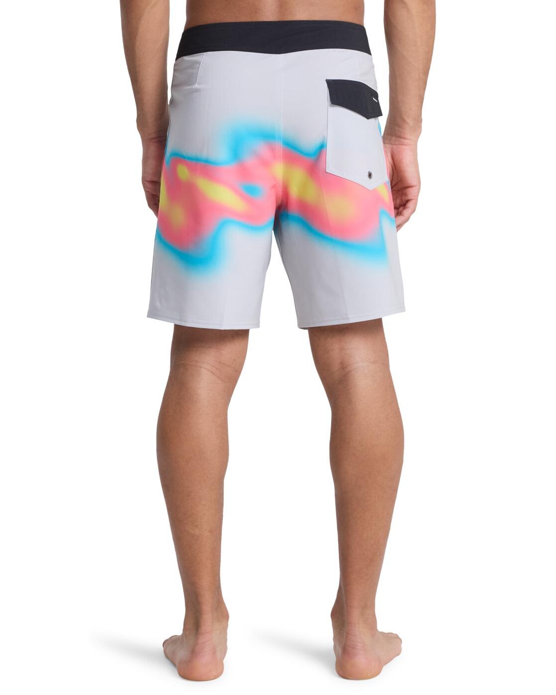 Boardshort SURFSILK STRAIGHT 18" Gris Homme 3/4