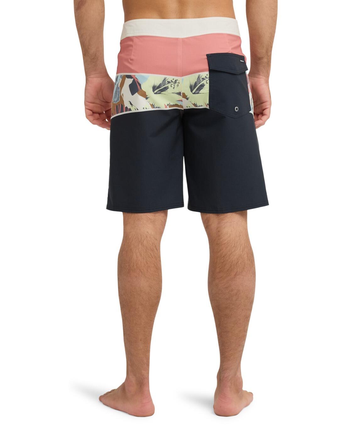 Boardshort SURFSILK STRAIGHT 20" Rose Homme 3/4