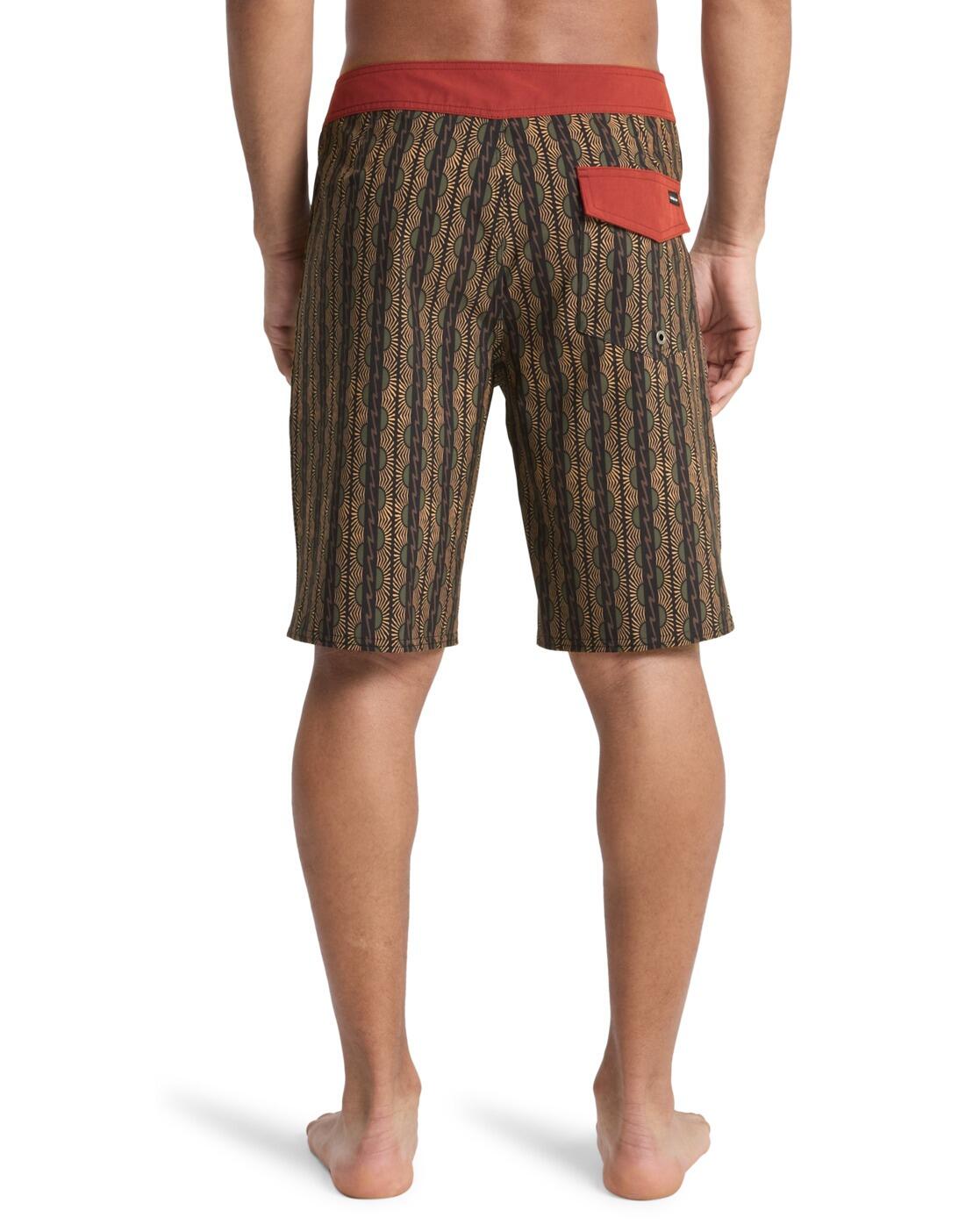 Boardshort SURFSILK STRAIGHT 20" Marrón Hombre 3/4