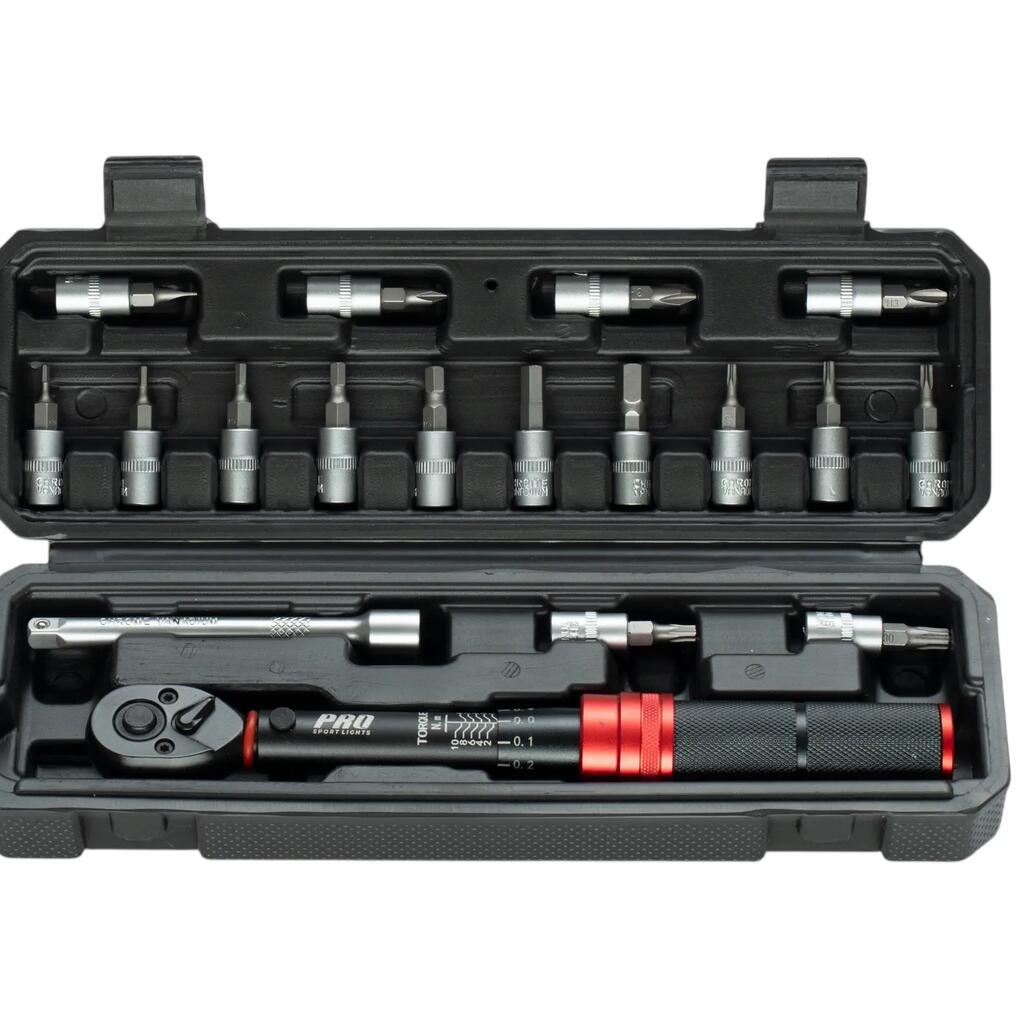 Bicycle tool Moment wrench set 16 bits Compact 1/4" 1-10 Nm