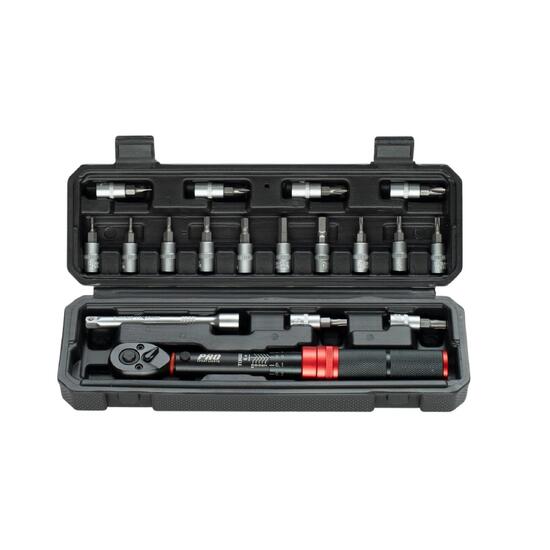 Zestaw kluczy dynamometrycznych do rowerów 16 bitów Compact 1/4" 1-10 Nm