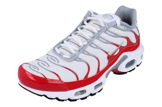 Chaussures Nike Air Max Plus Blanc/Rouge Universitaire