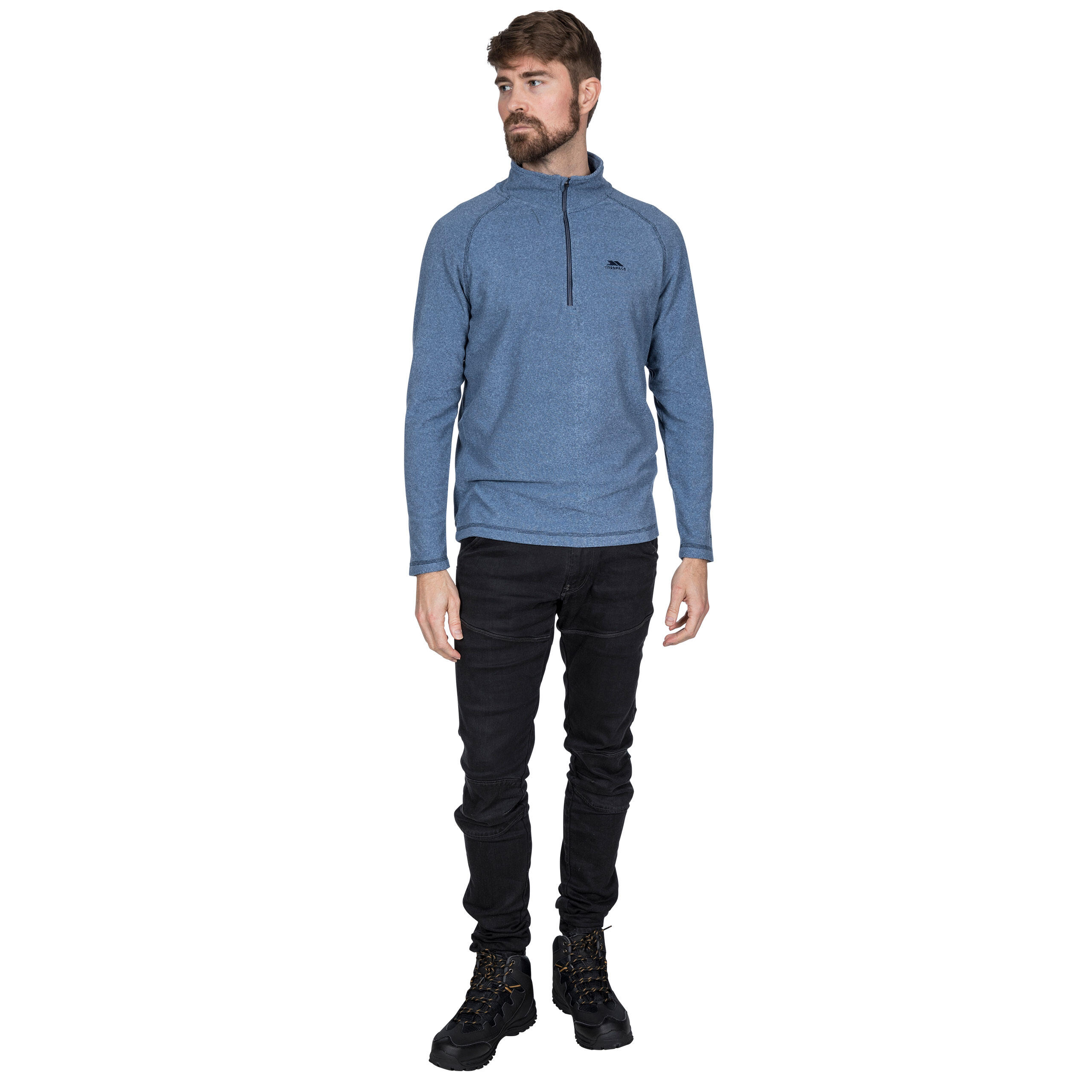 Trespass Keynote Polaire Homme 1/2 Zip Bleu 3/5