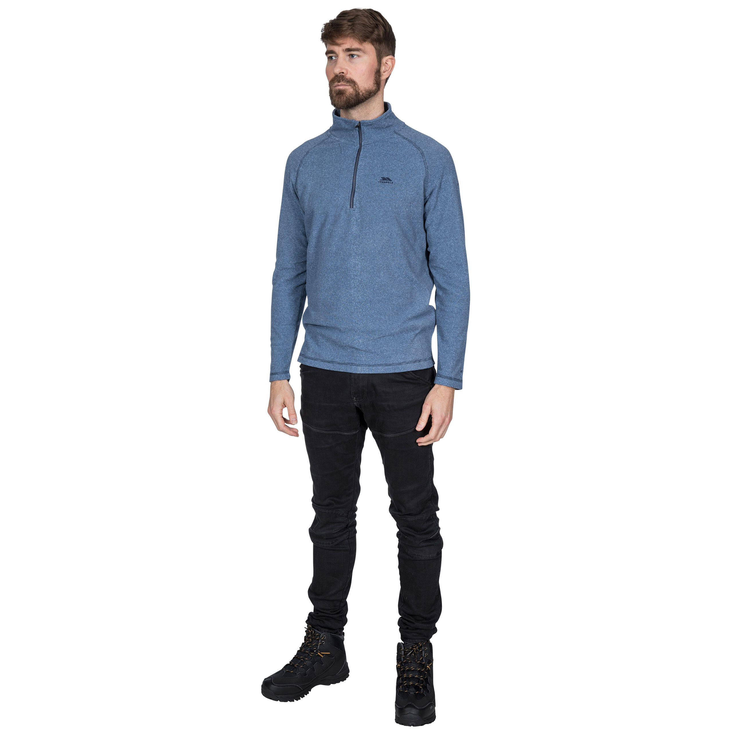 Trespass Keynote Polaire Homme 1/2 Zip Bleu 4/5