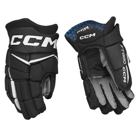 CCM JetSpeed FT880 Senior guanti neri/bianchi