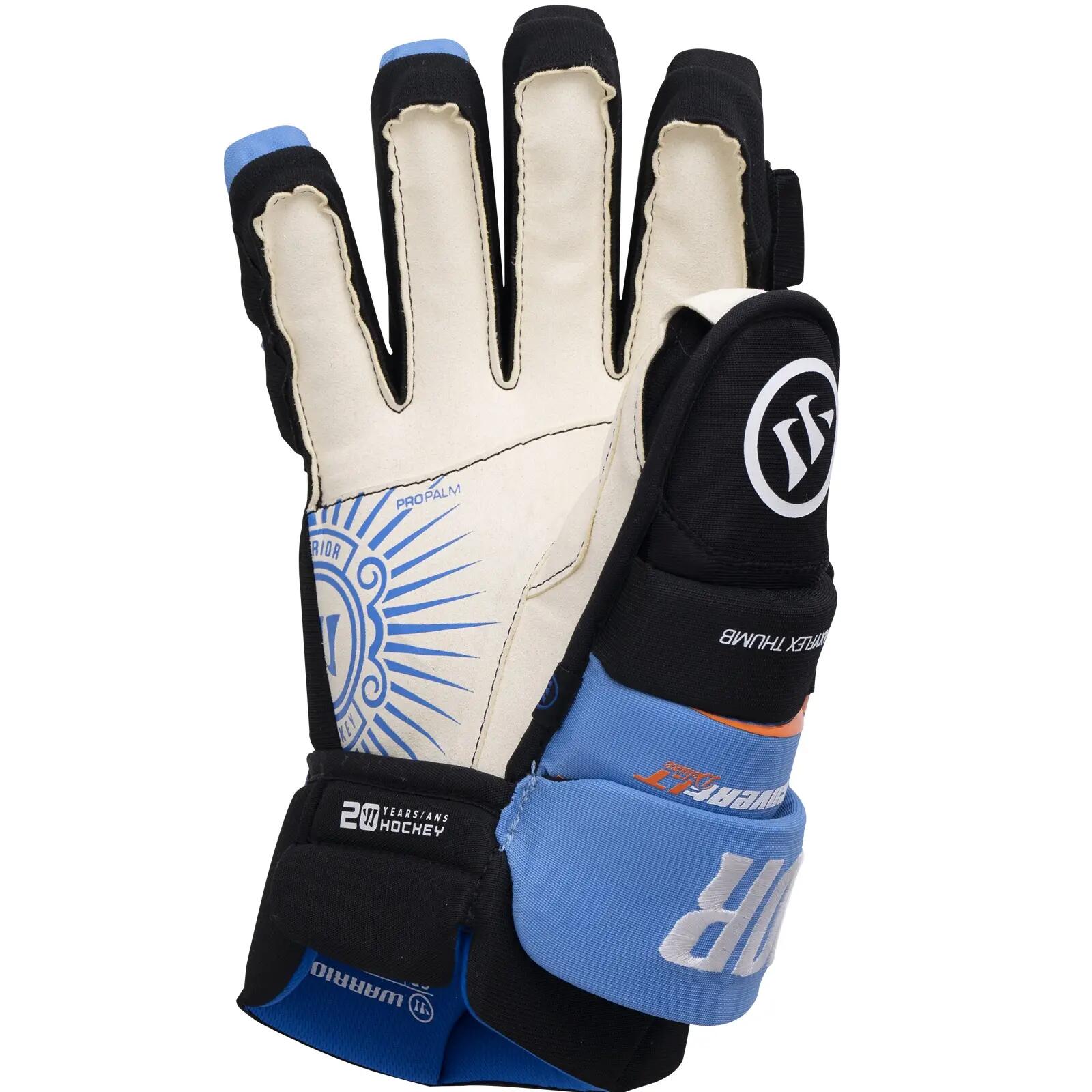 WARRIOR Gloves Covert DeluxLT Senior zwart/blauw 2/3