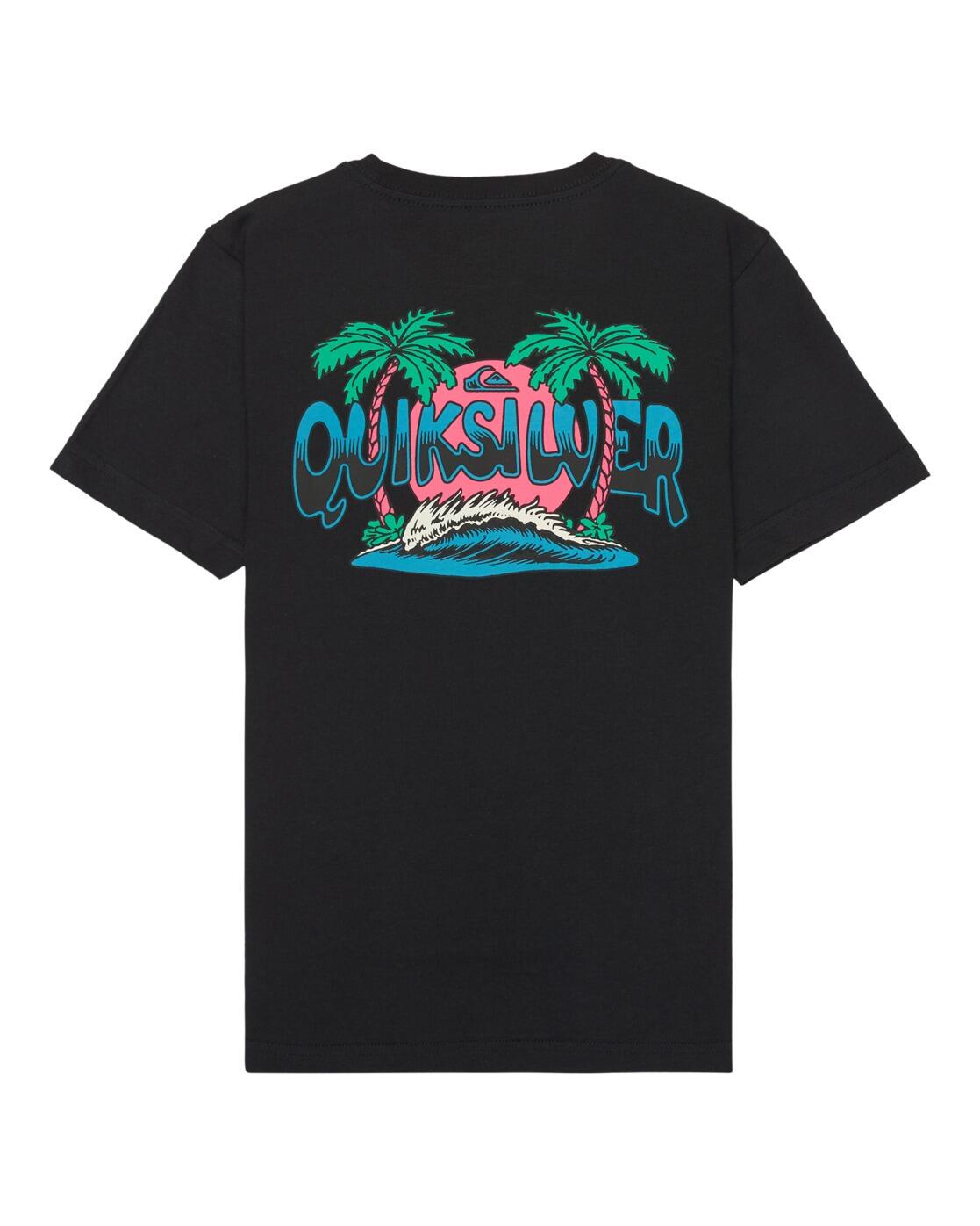 T-Shirt à manches courtes PALM HORIZON Noir Garçon 2/3