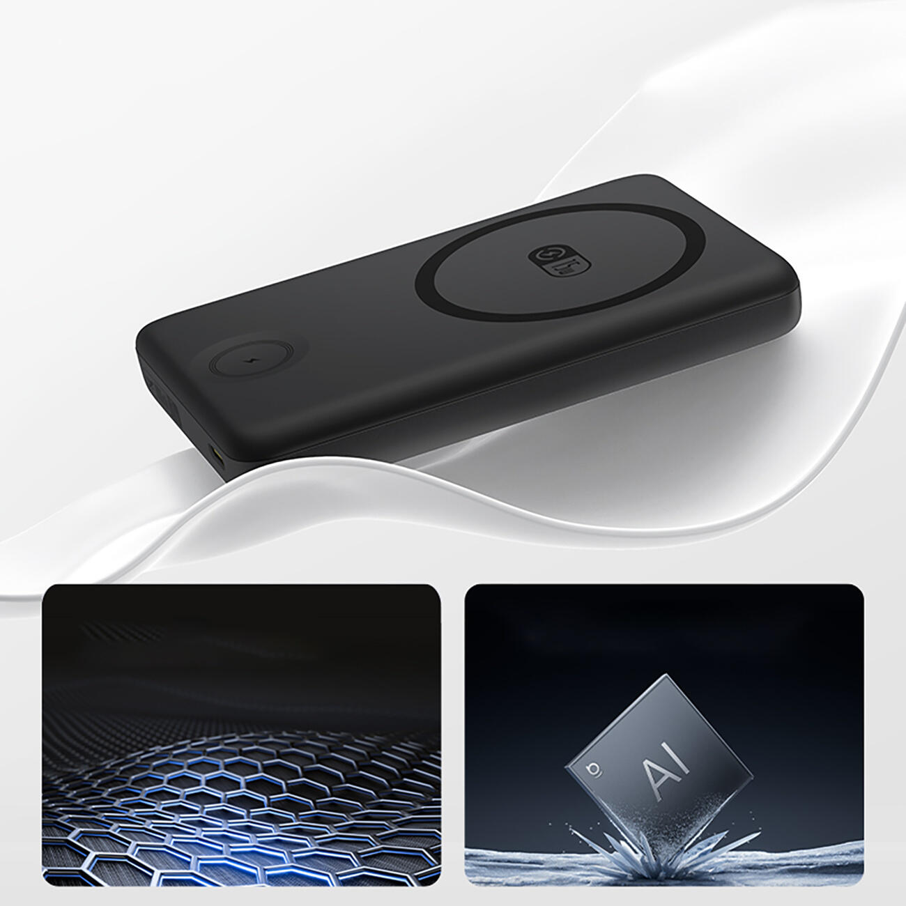Powerbank indukcyjny Baseus 10000 mAh 27W do Apple Watch i Smartfona 5/7