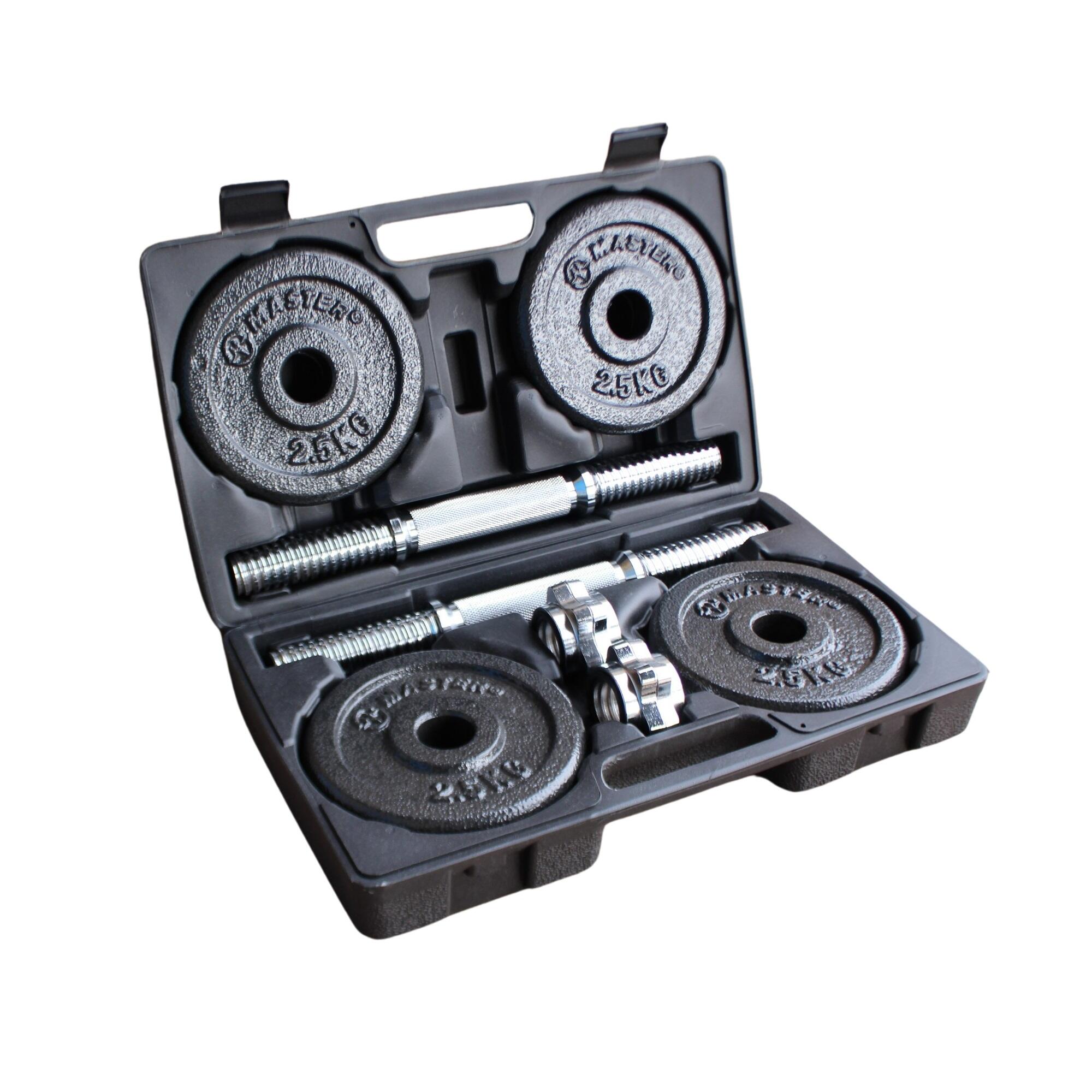 MASTER Sada činek MASTER v kufru 2 x 10 kg