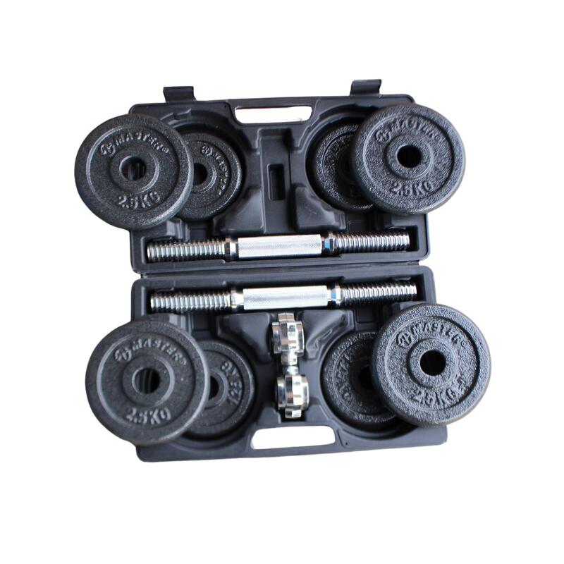 Sada činek MASTER v kufru 2 x 10 kg