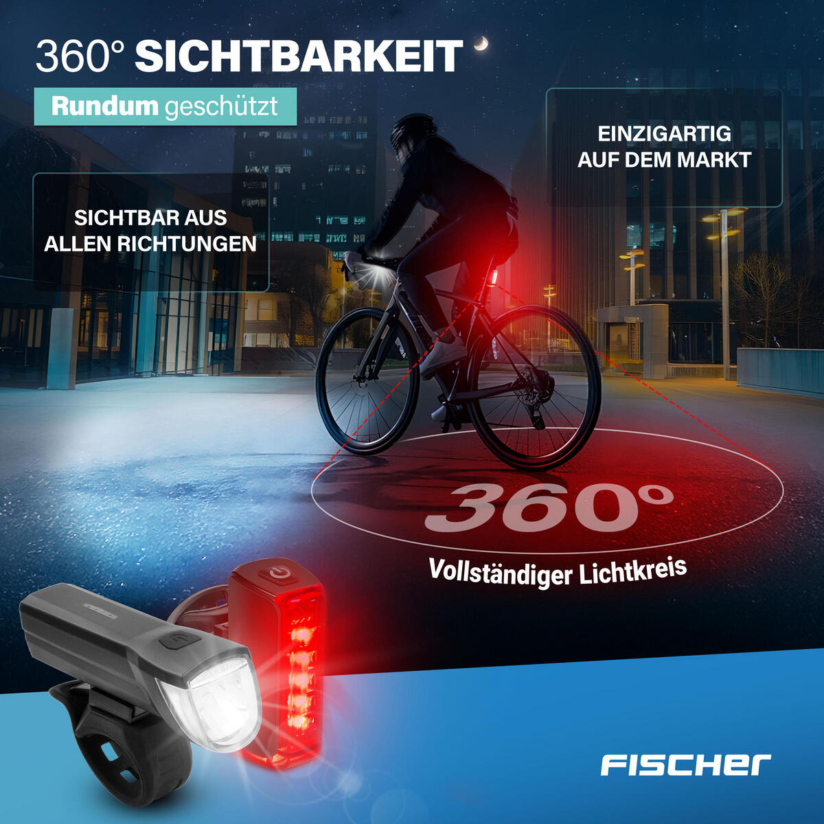 FISCHER Akku Beleuchtungsset TWIN 30/15 Sensor 2.0 2/7
