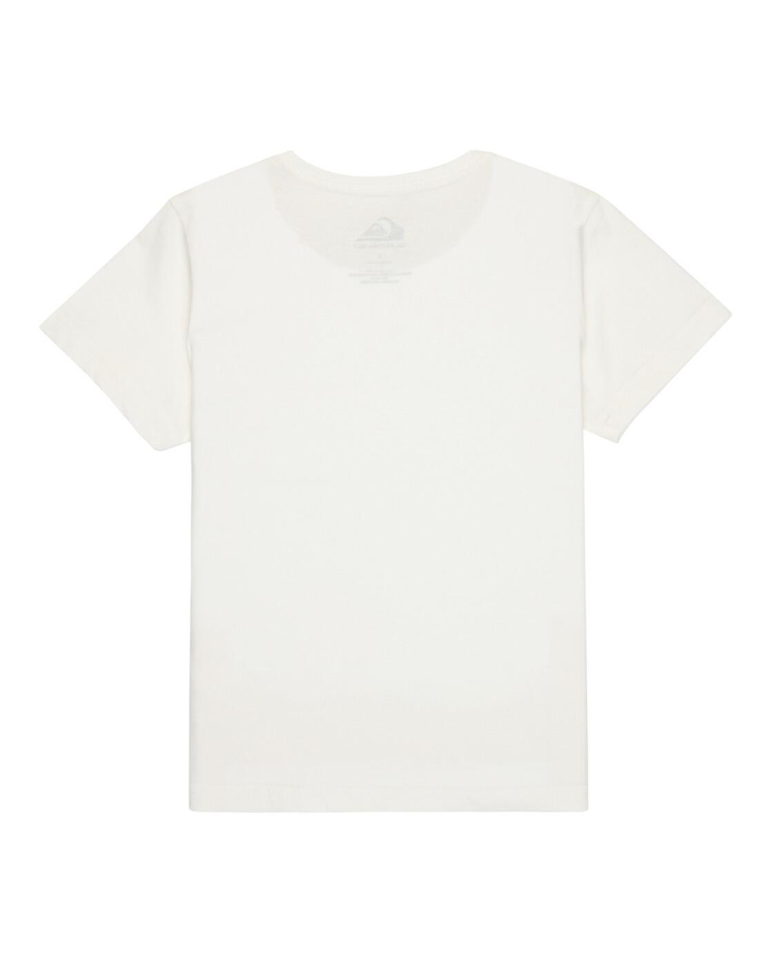 T-Shirt Quiksilver Kurzarm Weiß Junge 2/3