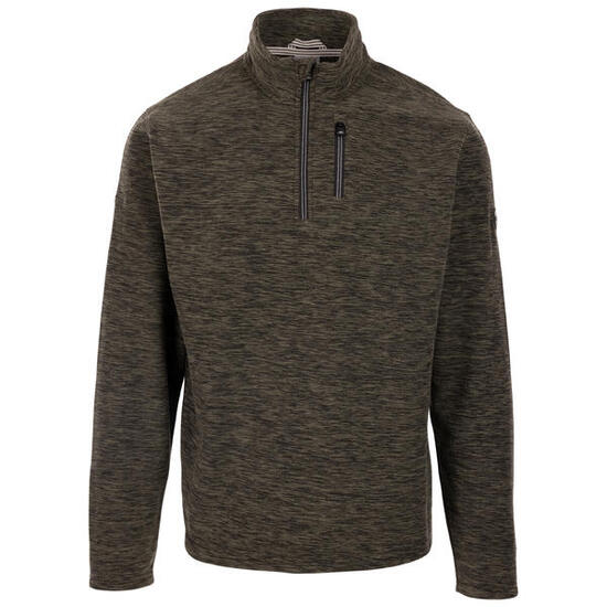 Trespass Farnworth Microfleece Homme 1/2 Zip Dark Vine Marl
