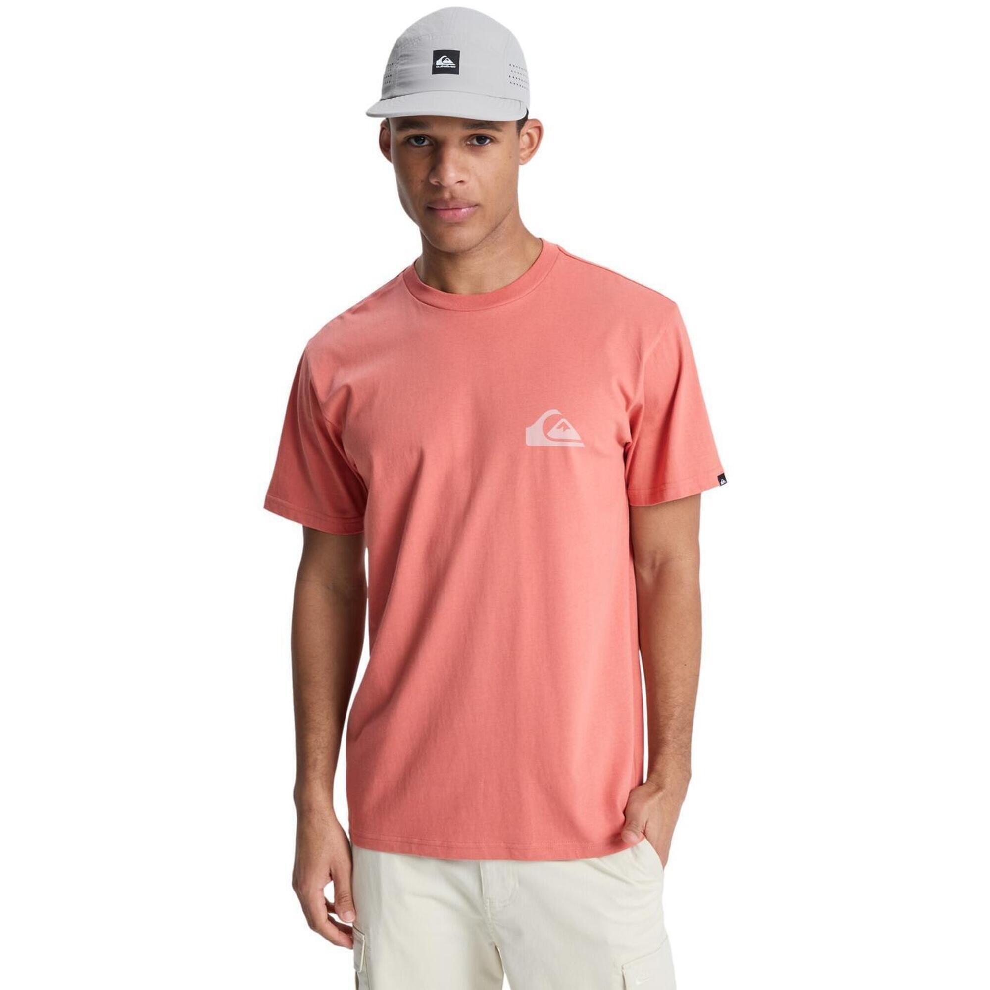 Quiksilver - T-shirt À Manches Courtes Ev Mini Logo Rose Homme - T-shirt Manches Courtes - Rose - Decathlon