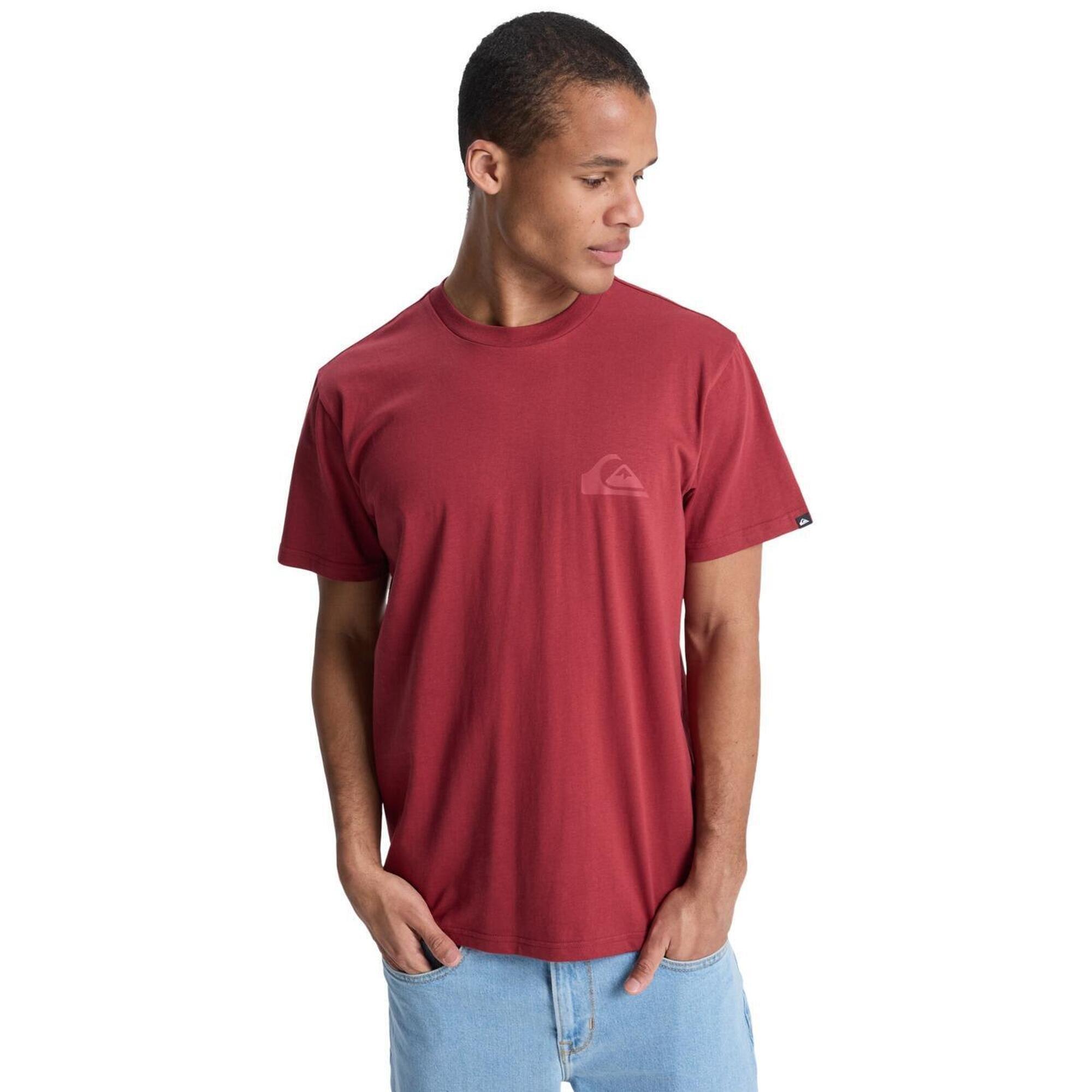 Quiksilver - T-shirt À Manches Courtes Ev Mini Logo Rouge Homme - T-shirt Manches Courtes - Bordeaux|rose - Decathlon