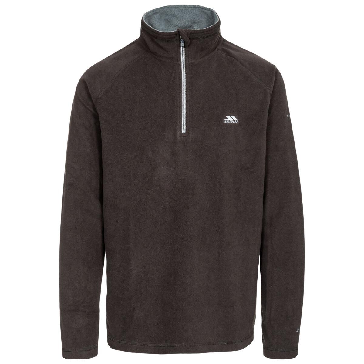 Trespass - Trespass Blackford Sweat À Capuche Polaire Pour Homme Noir Xl - Surchemise - Gris|noir - No Size - Decathlon