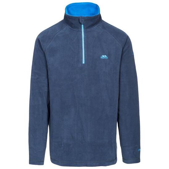 Trespass Blackford Sweat microfleece homme 1/2 zip bleu