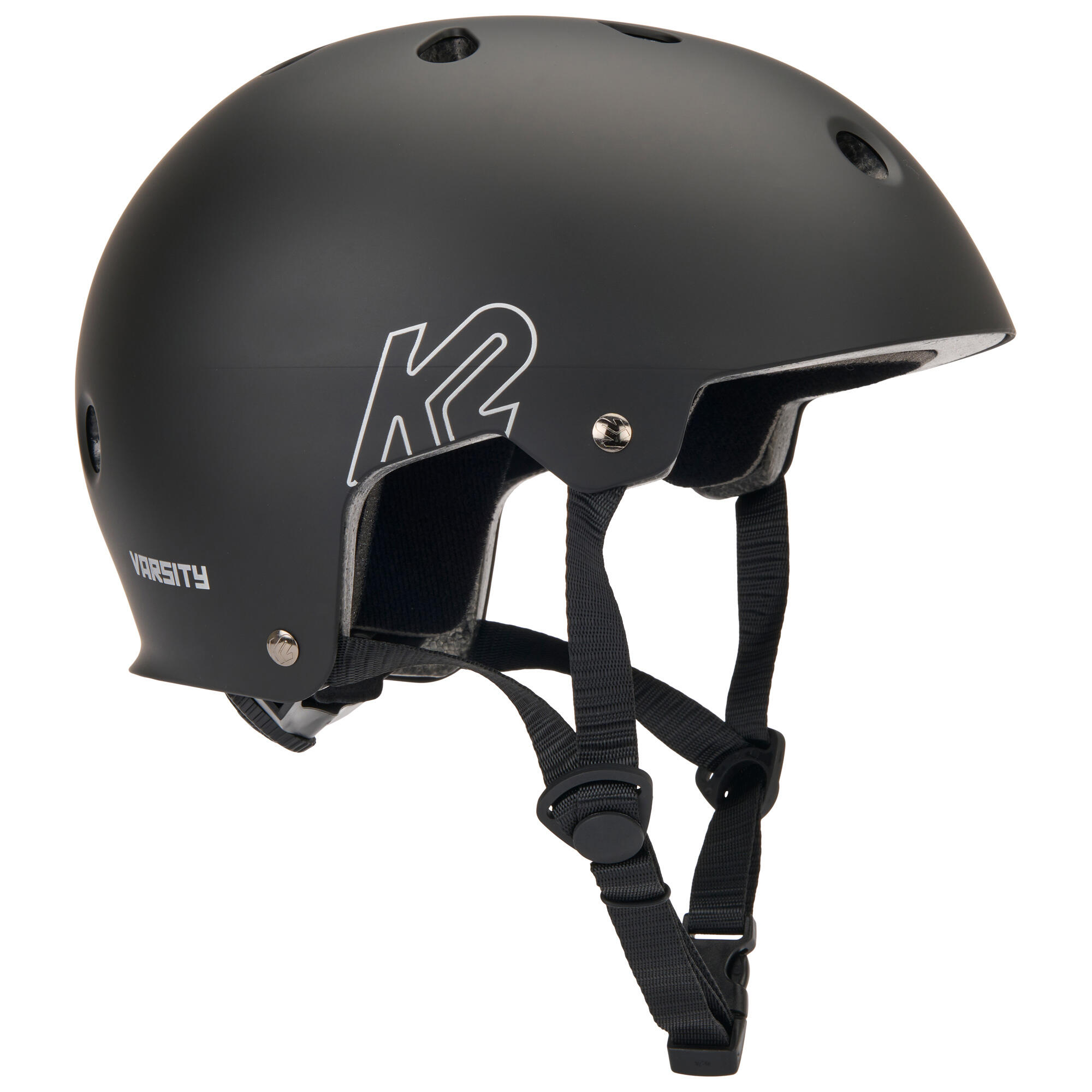 K2 - K2 Varsity Casque Roller - S - Noir - Casque - Blanc|noir -  S - Decathlon