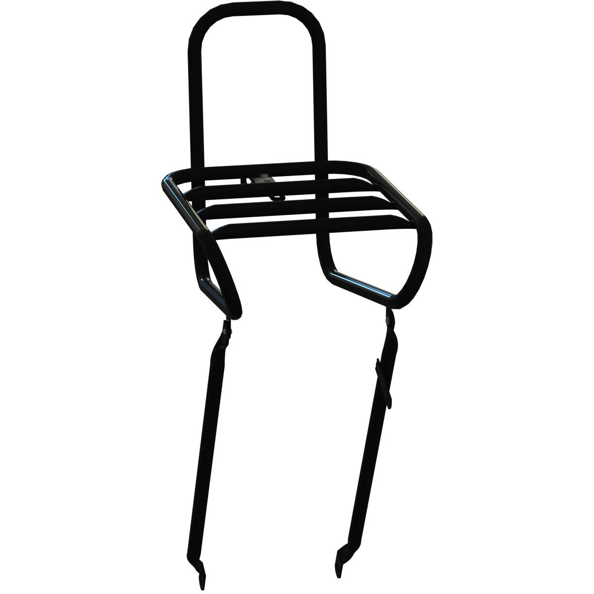 Porte-bagages avant Steco lisse noir 25cm - Élégant et Pratique 2/6