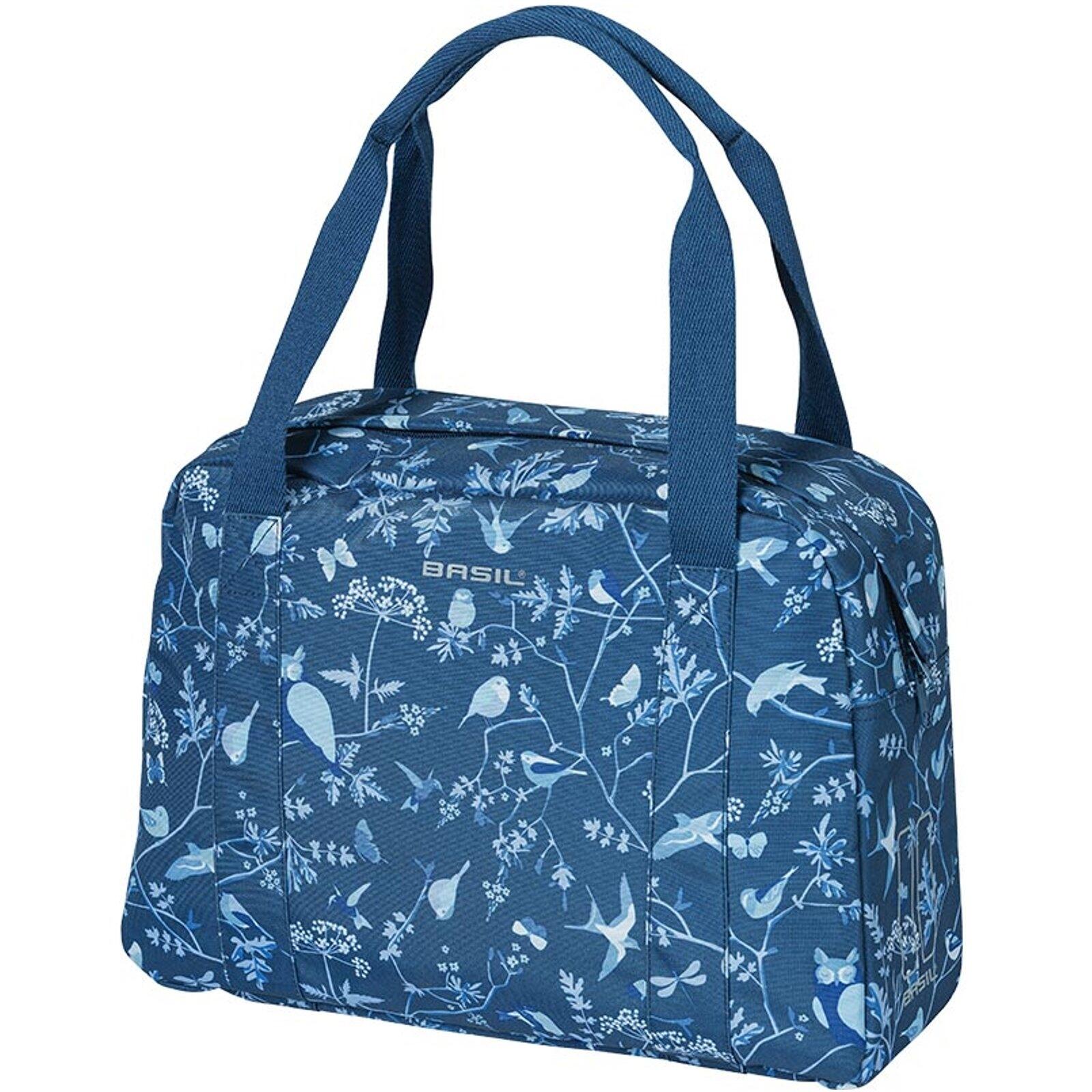Basil - Sac À Main "wanderlust-carry All" (en Allemand) - Sacoche Vélo - Blanc|bleu - Decathlon