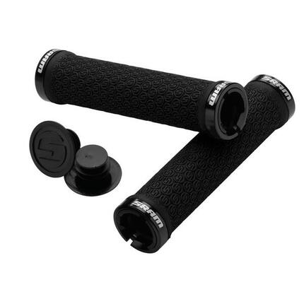 Sram Griffe Locking Grips schwarz, mit Double Clamps & End Plugs
