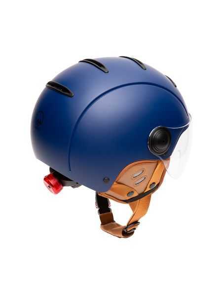 Capacete ajustável a jato Tandem azul claro mate 2/4