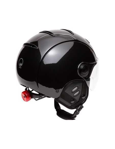 Capacete jet ajustável Tandem Light Preto 2/4