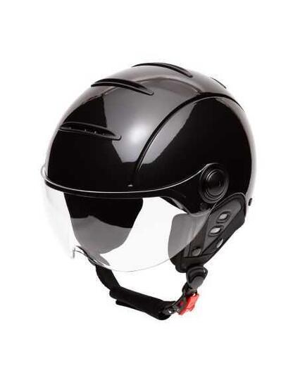 Casque jet ajustable Tandem Light Black