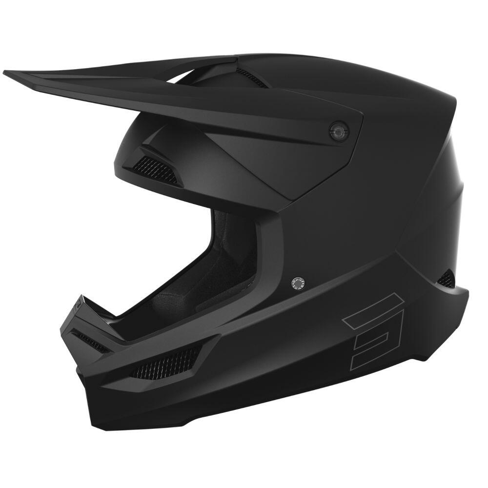 Shot Race Gear - Casque Intégral Vtt Adulte Shot Race Solid Noir Mat - Casque - Noir - Decathlon