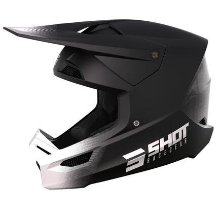 Integralhelm Shot Race Raw / Mattschwarz