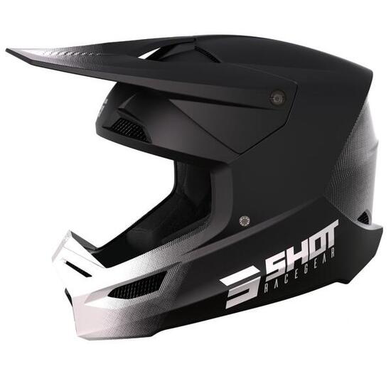 Integralhelm Shot Race Raw / Mattschwarz