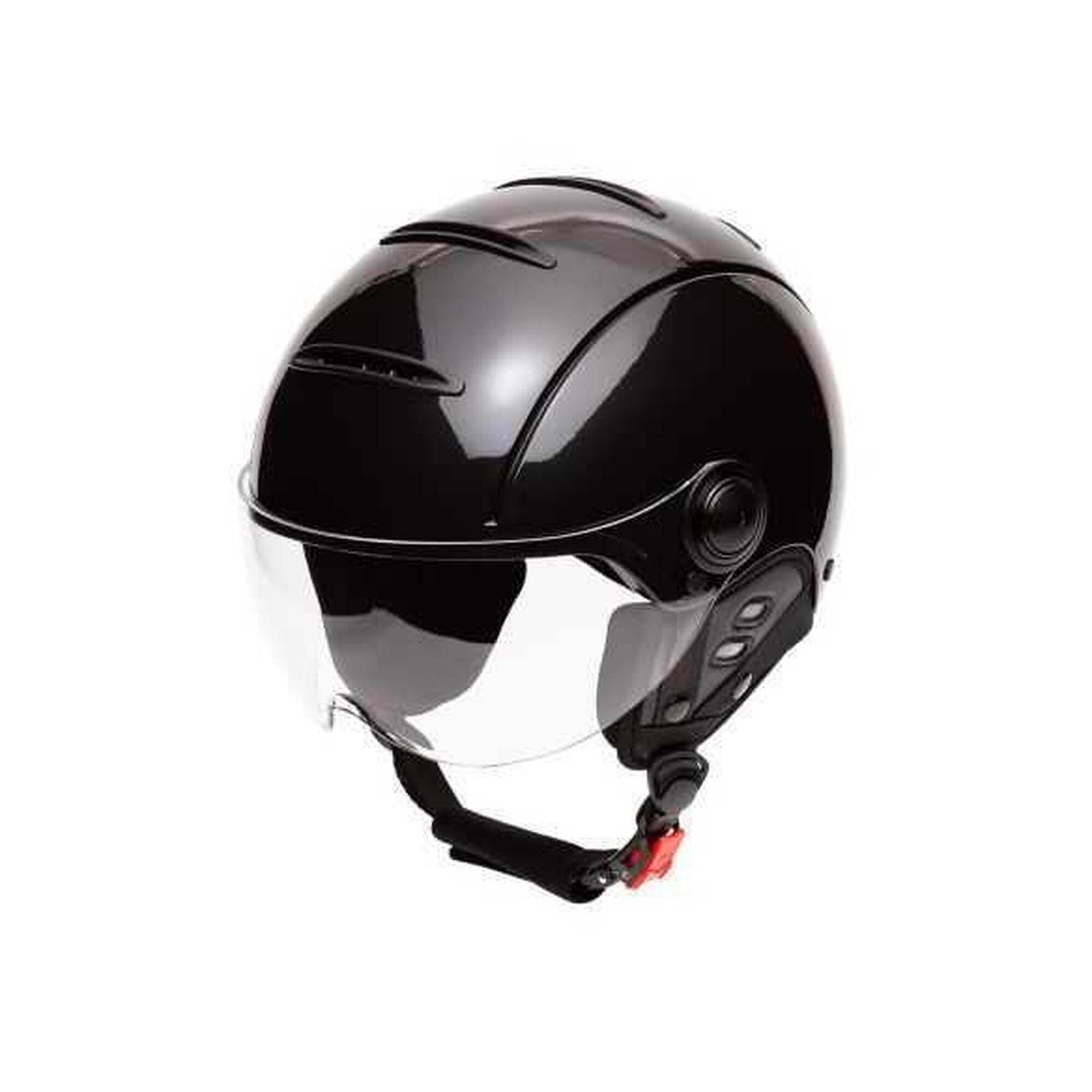 Marko Helmets - Casque Jet Ajustable Tandem Light Black - Casque - Noir - 59-61 Cm. - Decathlon